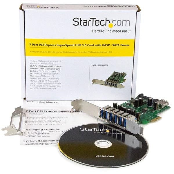 StarTechcom PCIE 7 puertos USB 30  Adaptador