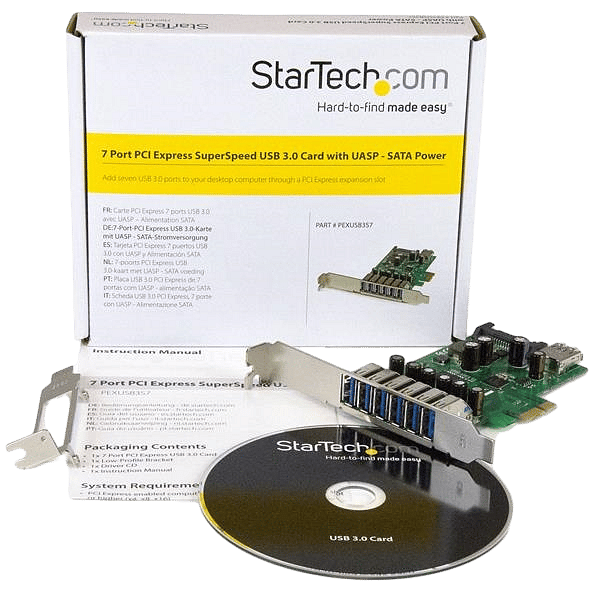 StarTechcom PCIE 7 puertos USB 30  Adaptador