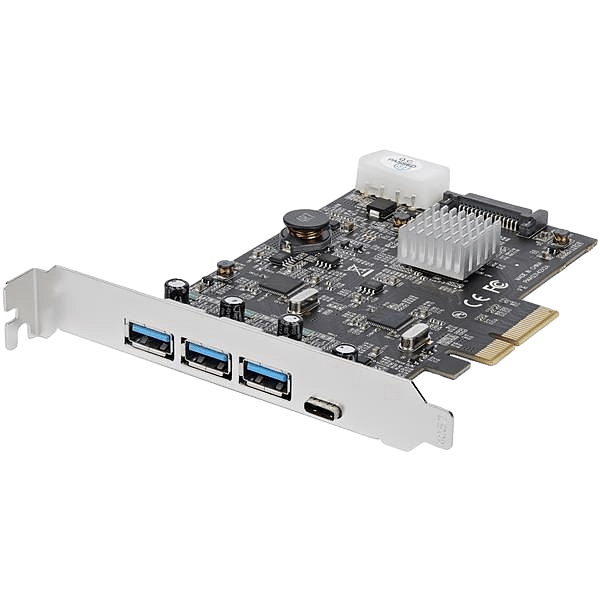StarTechcom PCIE USB 31 a X 3 USb C x1  Adaptador