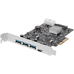StarTechcom PCIE USB 31 a X 3 USb C x1  Adaptador