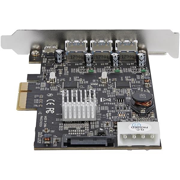 StarTechcom PCIE USB 31 a X 3 USb C x1  Adaptador