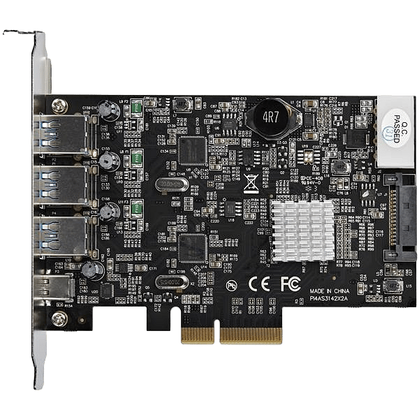 StarTechcom PCIE USB 31 a X 3 USb C x1  Adaptador
