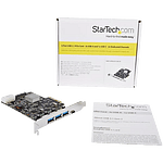 StarTechcom PCIE USB 31 a X 3 USb C x1  Adaptador