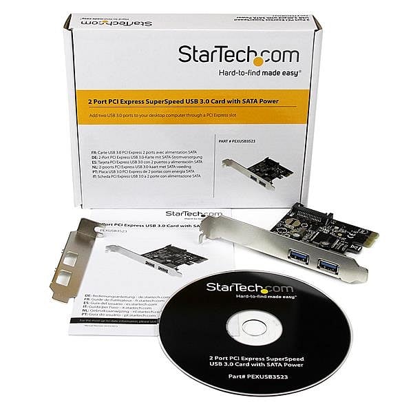 StarTechcom PCIE USB 30 X 2  Adaptador