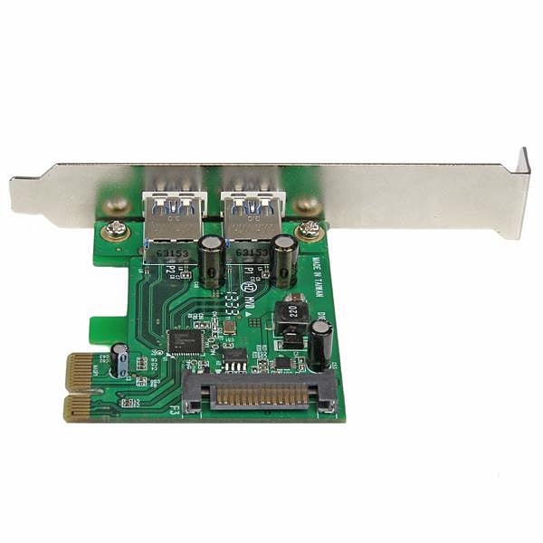 StarTechcom PCIE 2 x USB 30 UASP Power  Adaptador