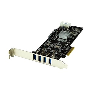 StarTechcom PCIE 4 x USB 30 UASP Adaptador