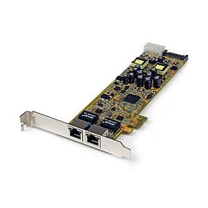 StarTechcom Tarjeta de Red PCIE 2XRJ45