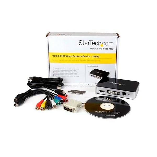 StarTechcom Capturadora de Vídeo USB 30 a HDMI DVI VGA y