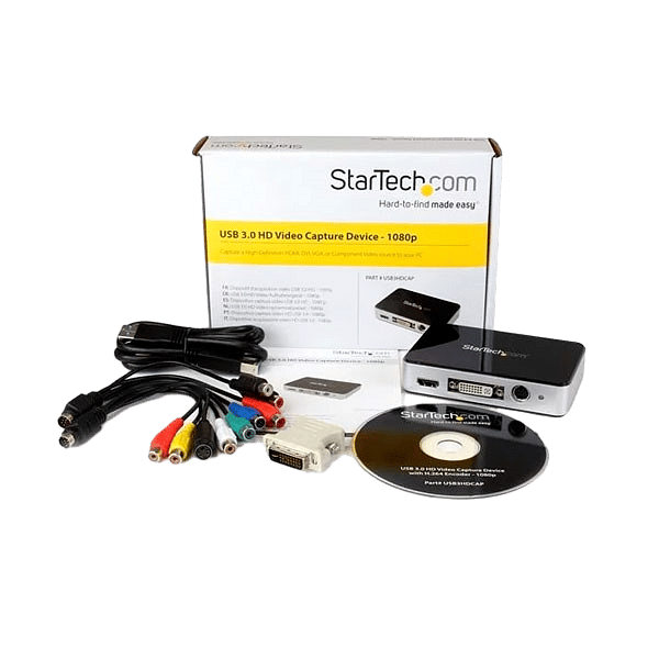 StarTechcom Capturadora de Vídeo USB 30 a HDMI DVI VGA y