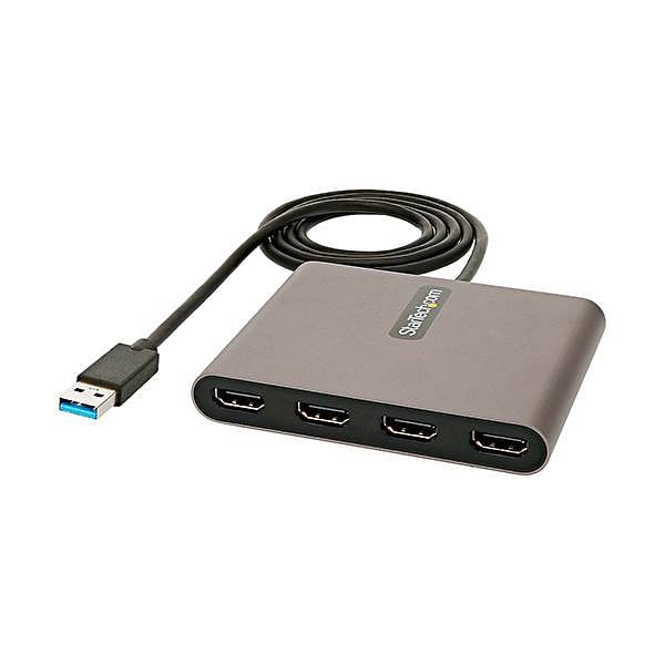 StarTechcom Adaptador USB 30 a 4x HDMI  USBA a 4 Monitores  1080p