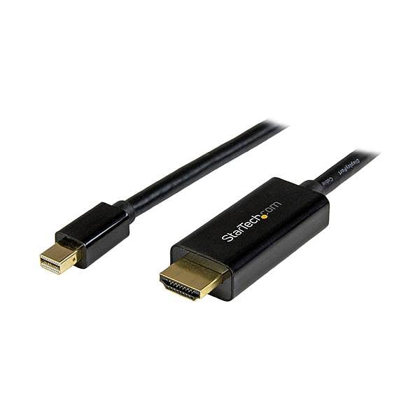 StarTechcom Cable Conversor UltraHD 4K Mini DisplayPort a HDMI 2m Negro