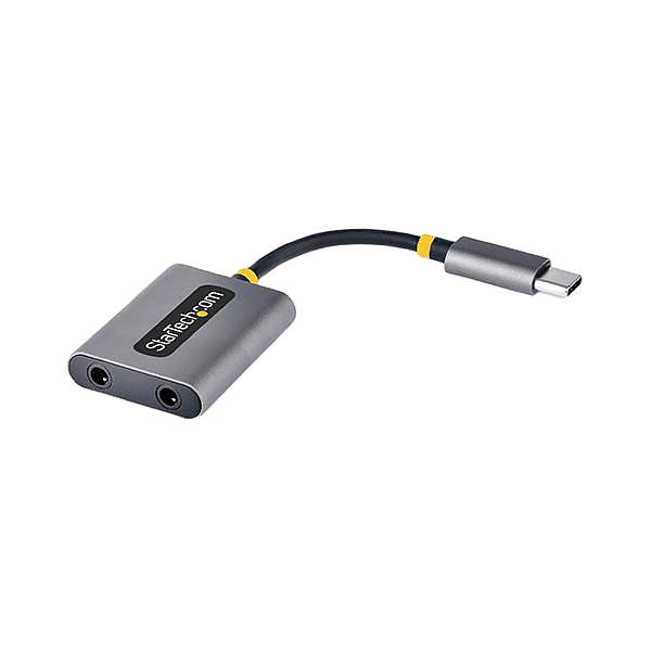 StarTechcom Divisor USBC de Audio de 35mm  DAC Externo USB Tipo C