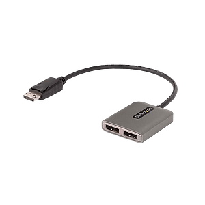 StarTechcom Hub Multiplicador MST de 2 Puertos DisplayPort  Divisor DP