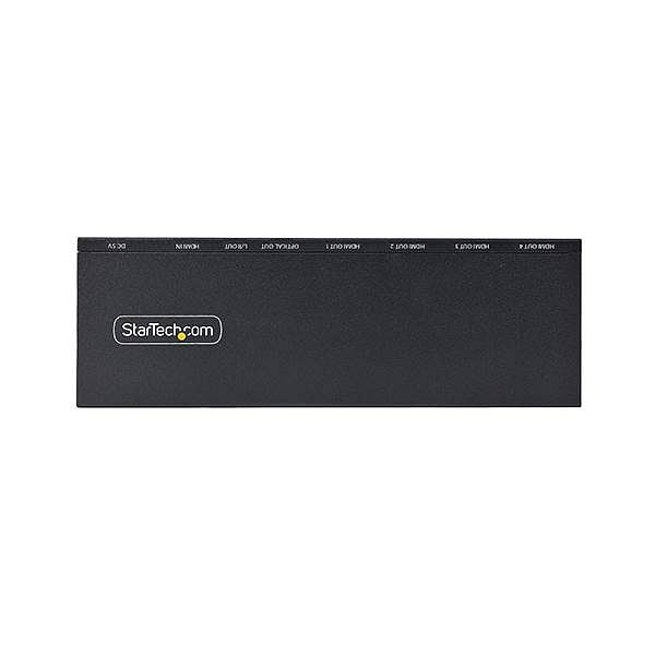 StarTechcom Splitter HDMI de 4 Puertos 4K 60Hz Escalador Incorporado