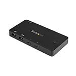 StarTechcom Switch Conmutador KVM USB Tipo C 2 Puertos HDMI  USB Type C