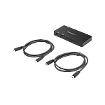 StarTechcom Switch Conmutador KVM USB Tipo C 2 Puertos HDMI  USB Type C