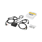 StarTechcom Switch KVM de 2 Puertos HDMI con Cables Incorporados 4K60Hz