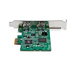 StarTechcom Tarjeta PCI Express de 2 Puertos FireWire  1394a