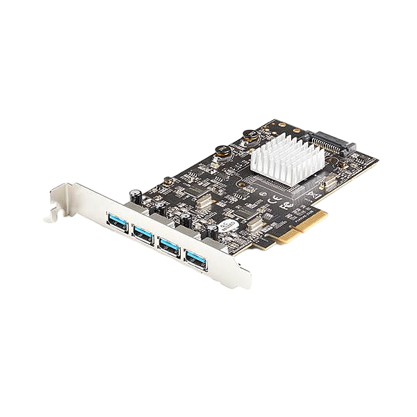 StarTechcom Tarjeta PCI Express USB 32 Gen 2 de 4 Puertos 2 Chipsets