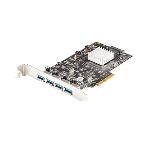 StarTechcom Tarjeta PCI Express USB 32 Gen 2 de 4 Puertos 2 Chipsets