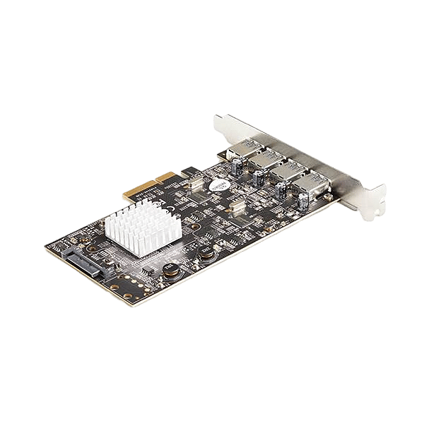 StarTechcom Tarjeta PCI Express USB 32 Gen 2 de 4 Puertos 2 Chipsets