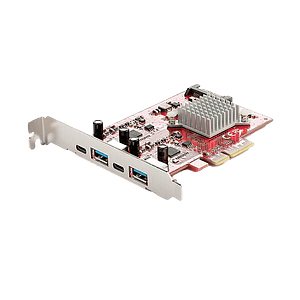 StarTechcom Tarjeta PCIe 4 Puertos USB 31 2x USBC 2x USBA  Tipo C