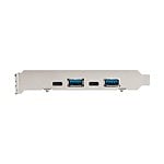 StarTechcom Tarjeta PCIe 4 Puertos USB 31 2x USBC 2x USBA  Tipo C