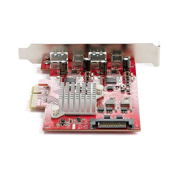 StarTechcom Tarjeta PCIe 4 Puertos USB 31 2x USBC 2x USBA  Tipo C