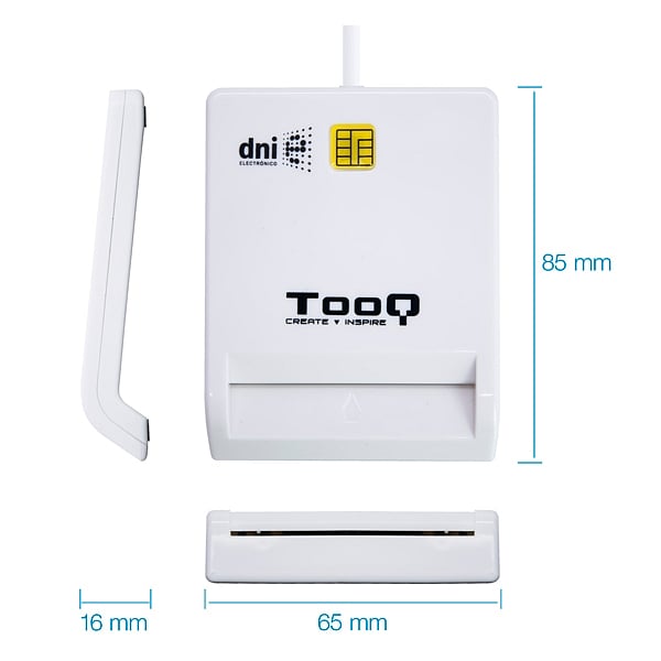 TooQ TQR210W Blanco  Lector de DNI