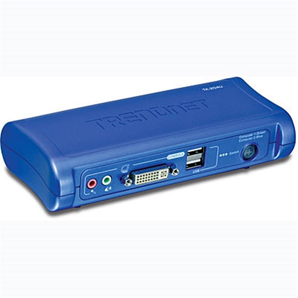 Trendnet TK204UK 2 PC DVI USB  Audio  KVM