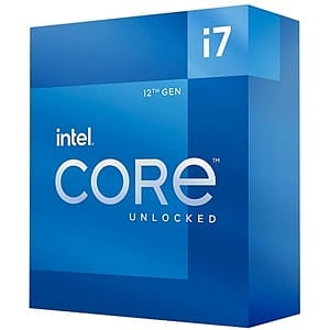 Intel Core i7 12700KF 12 núcleos 5GHz  Procesador