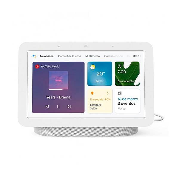 Google Altavoz Inteligente Google NEST HUB 2 Generación Color Tiza