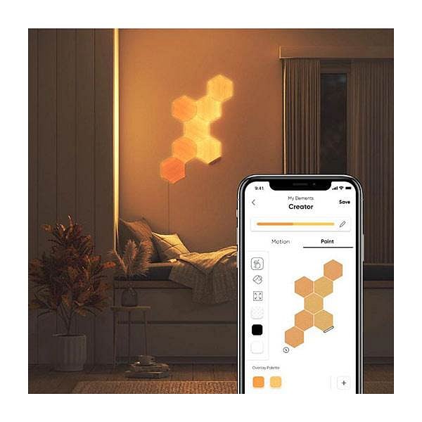 Nanoleaf elements hexagons starter kit 7 unidades  Paneles LED