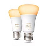 Philips Hue Blanco Cálido 2700K A60 E27 95W  Pack 2   Bombilla Inteligente