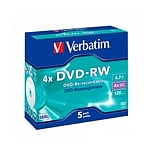 Verbatim DVDRW 4x Pack 5u 47GB  DVD