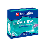 Verbatim DVDRW 4x Pack 5u 47GB DVD Verbatim DVDRW 4x Pack 5u 47GB DVD