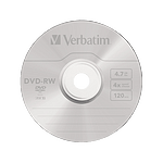 Verbatim DVDRW 4x Pack 5u 47GB DVD Verbatim DVDRW 4x Pack 5u 47GB DVD