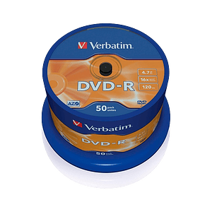 Verbatim DVDR 16x Advanced AZO Bobina 50u 47GB DVD
