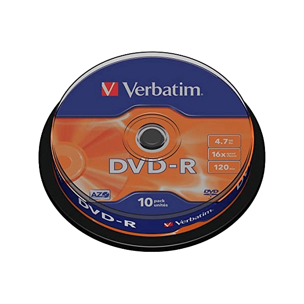 Verbatim DVDR 16x Advanced AZO Bobina 10u 47GB DVD