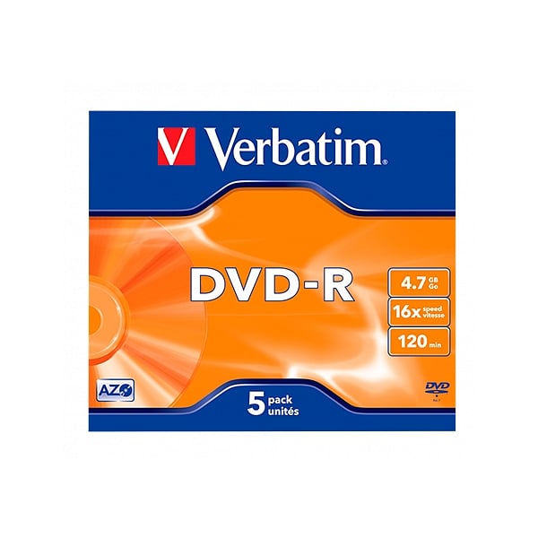 Verbatim DVDR 16x Advanced AZO Bobina 5u 47GB DVD