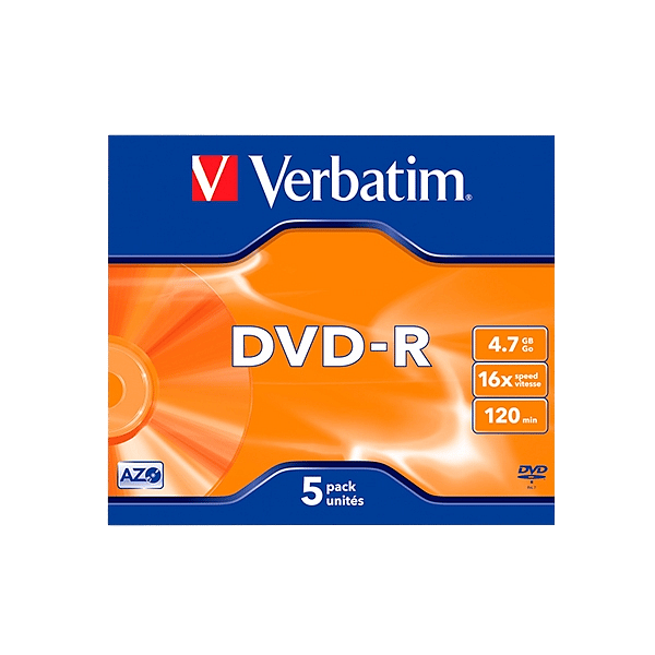 Verbatim DVDR 16x Advanced AZO Bobina 5u 47GB DVD