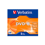 Verbatim DVDR 16x Advanced AZO Bobina 5u 47GB DVD