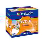 Verbatim DVDR 16x Pack 10u 47GB Imprimible  DVD