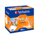 Verbatim DVDR 16x Pack 10u 47GB Imprimible  DVD