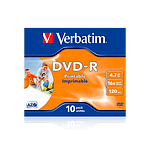Verbatim DVDR 16x Pack 10u 47GB Imprimible  DVD
