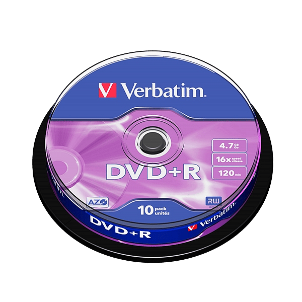 Verbatim DVDR 16x Bobina 10u 47GB  DVD