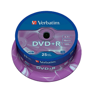 Verbatim DVDR Pack 25u  47GB  DVD