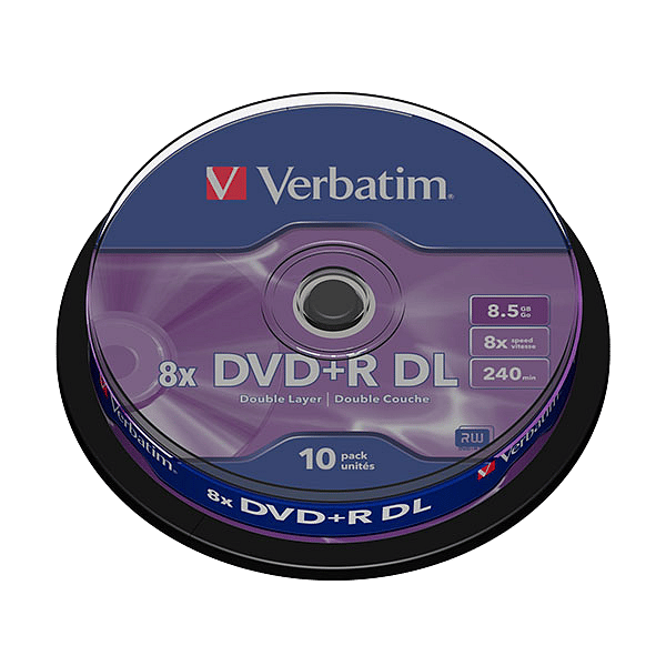 Verbatim DVDR DL Pack 10u  85 GB  DVD