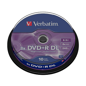 Verbatim DVDR DL Pack 10u  85 GB  DVD