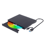 Gembird DVDUSB03 Grabadora Externa USBC  USB 30 Negro Gembird DVDUSB03 Grabadora Externa USBC  USB 30 Negro